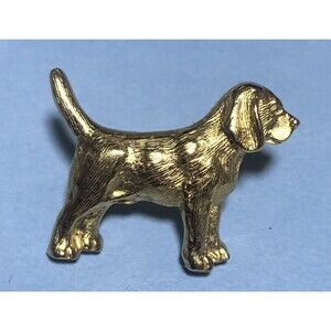 Bloodhound Tie Tack Jewelry , Gold-tone Dog Tie Tack
